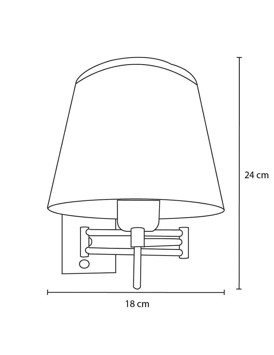 Lámpara de pared incandescente y LED 2