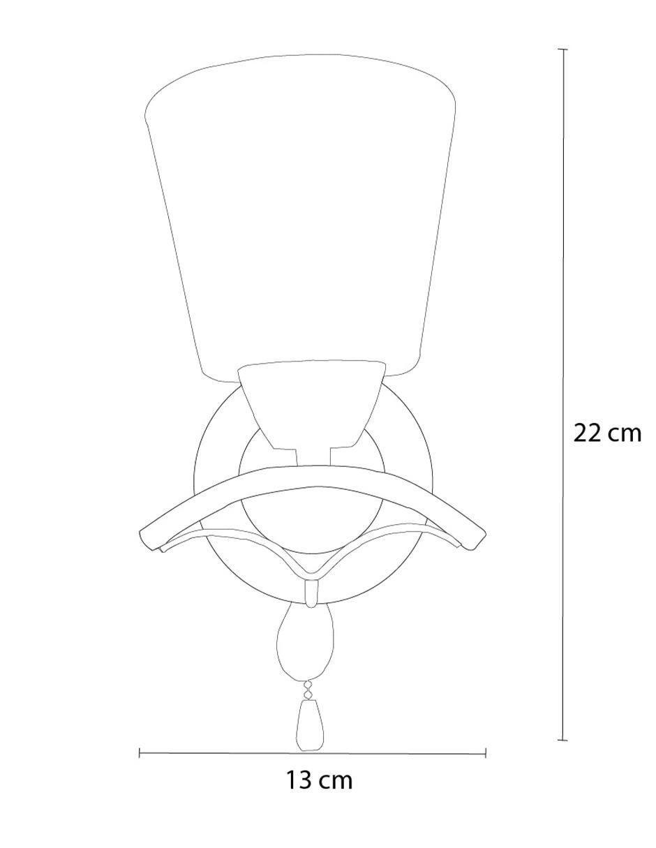 Lámpara de pared incandescente alekos