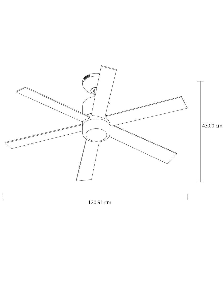 Ventilador de techo con control remoto 3 velocidades