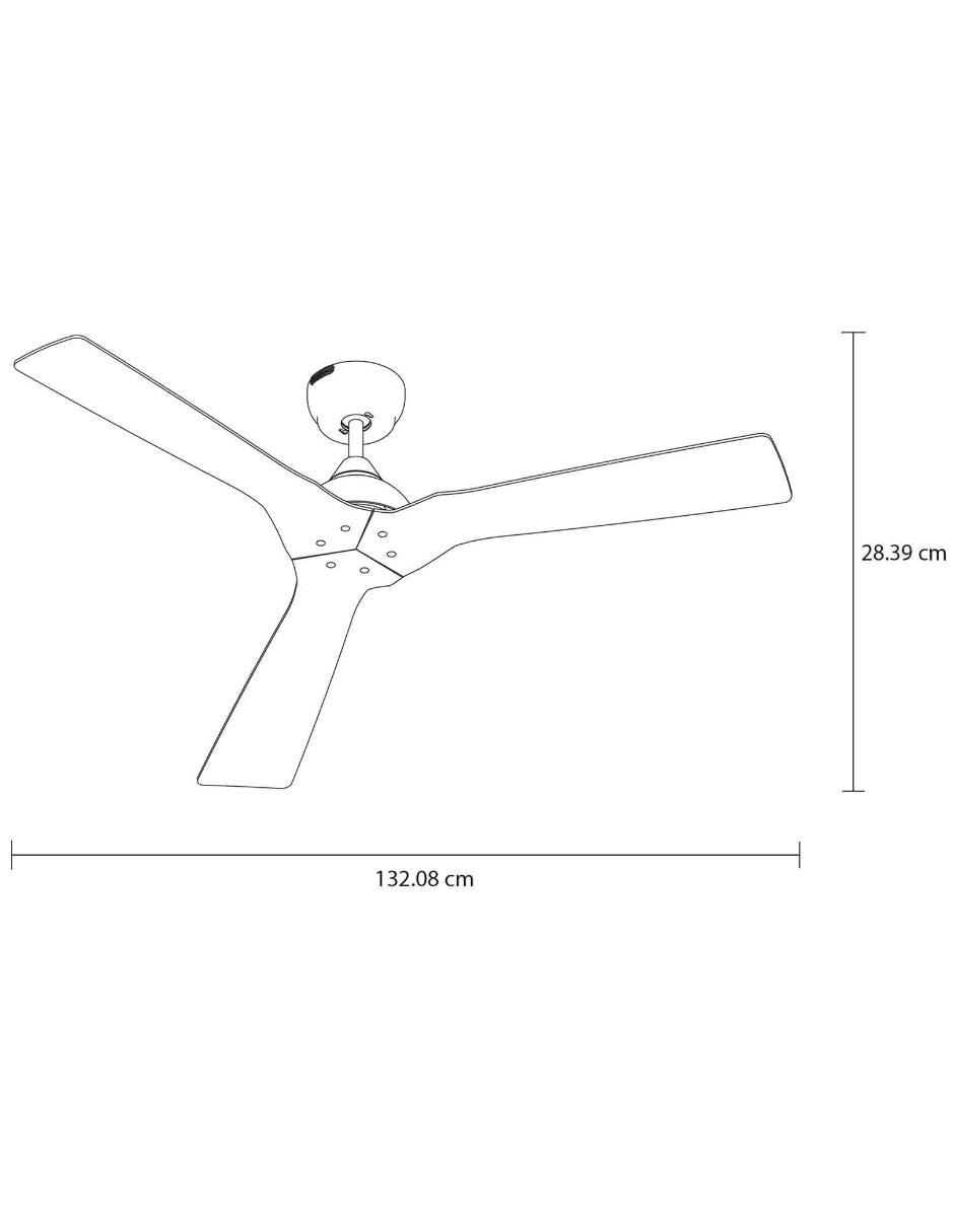 Ventilador de techo con control remoto 6 velocidades 5