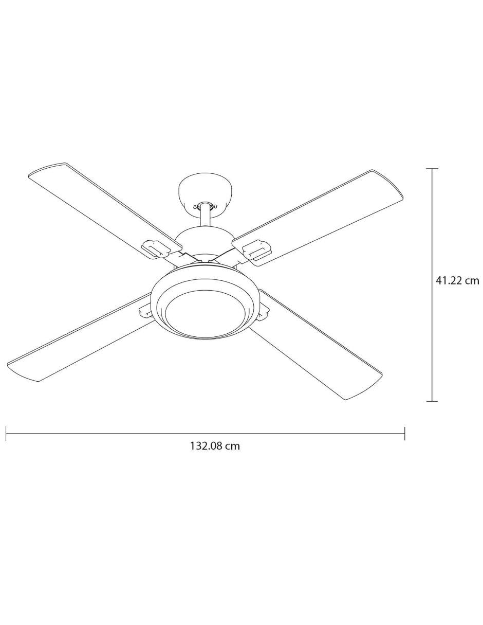 Ventilador de techo Masterfan con control remoto 3 velocidades