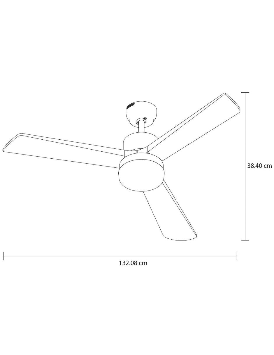 Ventilador de techo con control remoto 3 velocidades Ventilador de techo con control remoto 3 velocidades