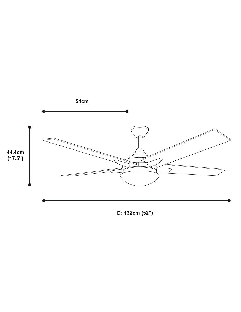 Ventilador de techo 3 velocidades 6