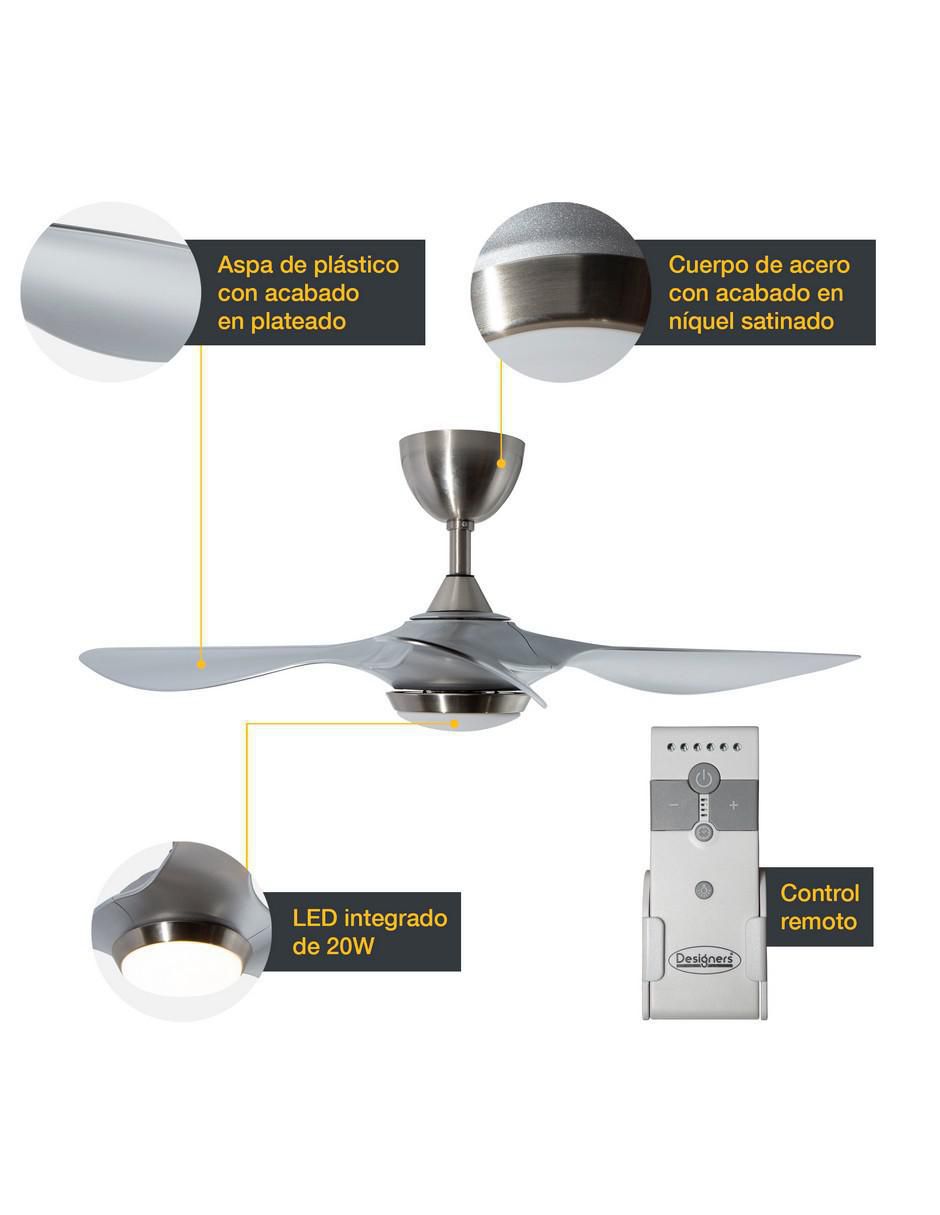 Ventilador de techo Lumimexico con control remoto 6 velocidades