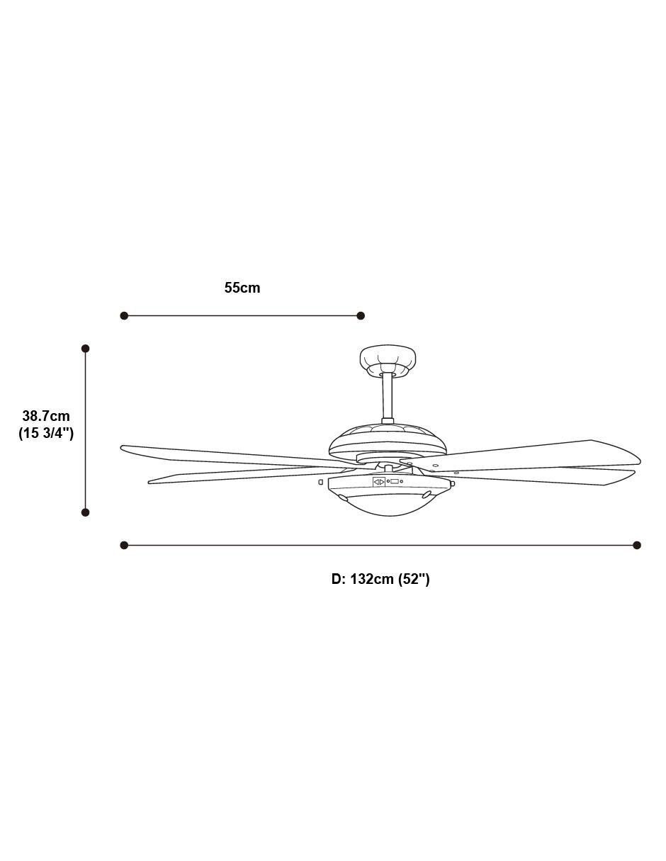 Ventilador de techo 3 velocidades 8