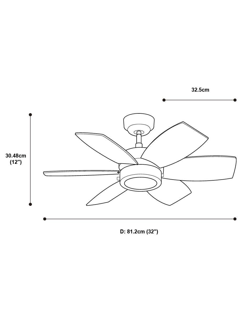 Ventilador de techo 3 velocidades 8