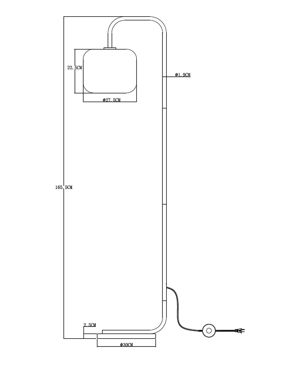 Lámpara de pie LED Ultramar Teo 7
