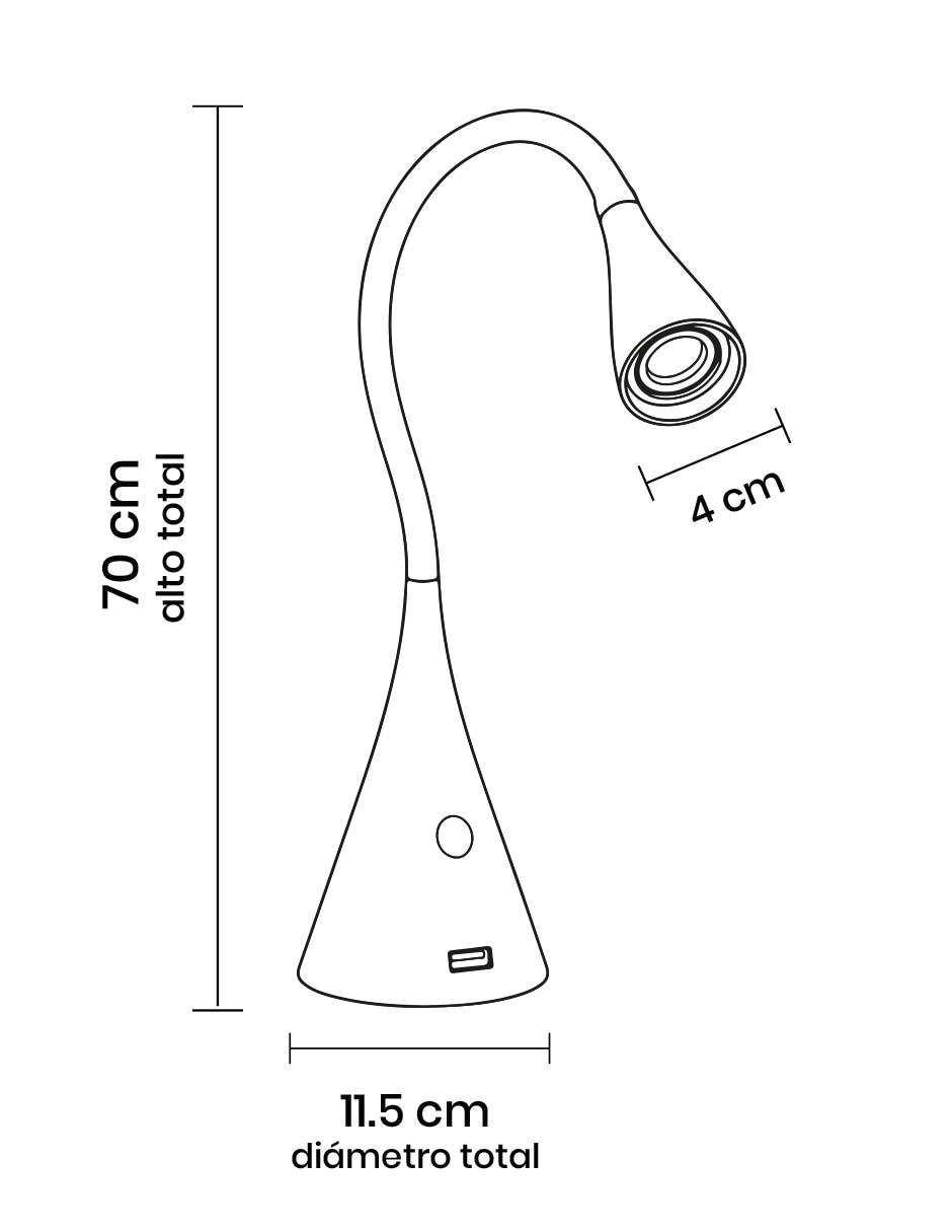 Lámpara escritorio LED Mil Luces