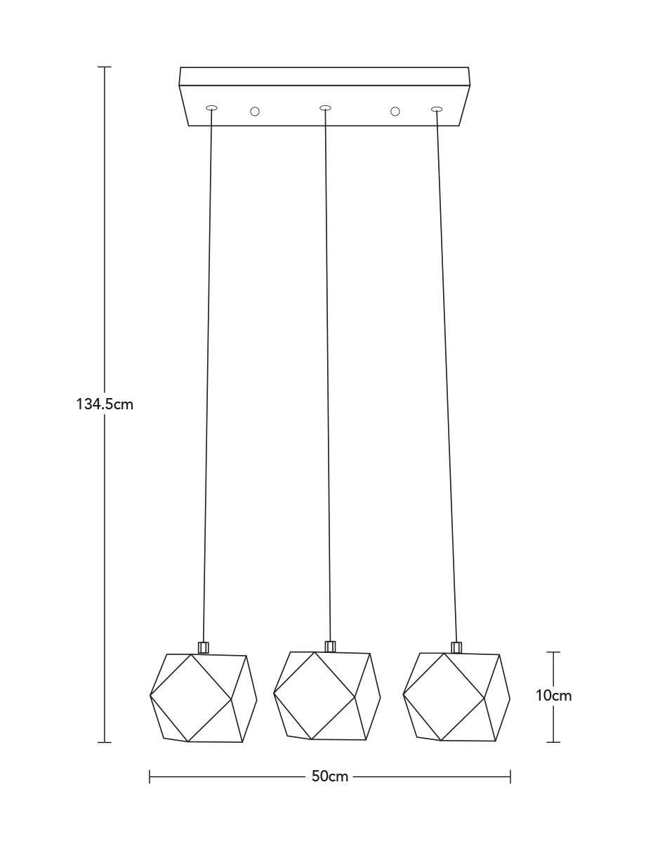 Lámpara colgante LED Dark Decor 7