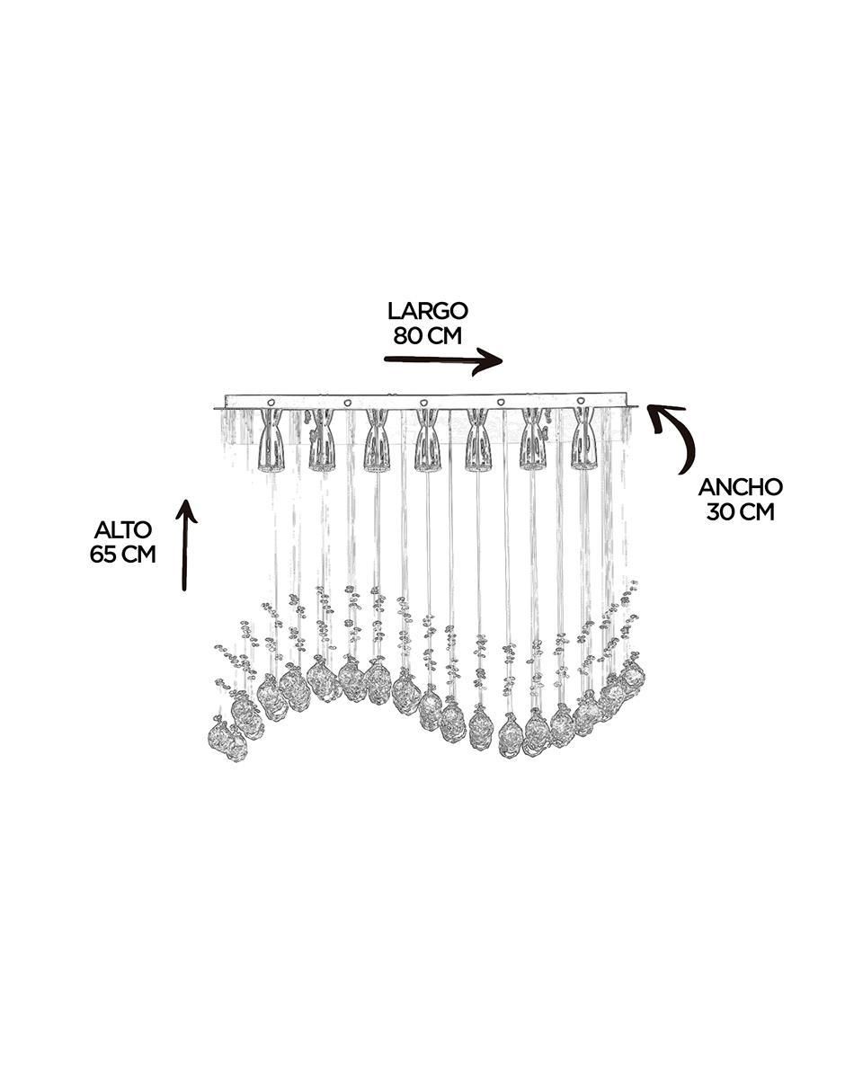 Candil Gamalux forma rectangular