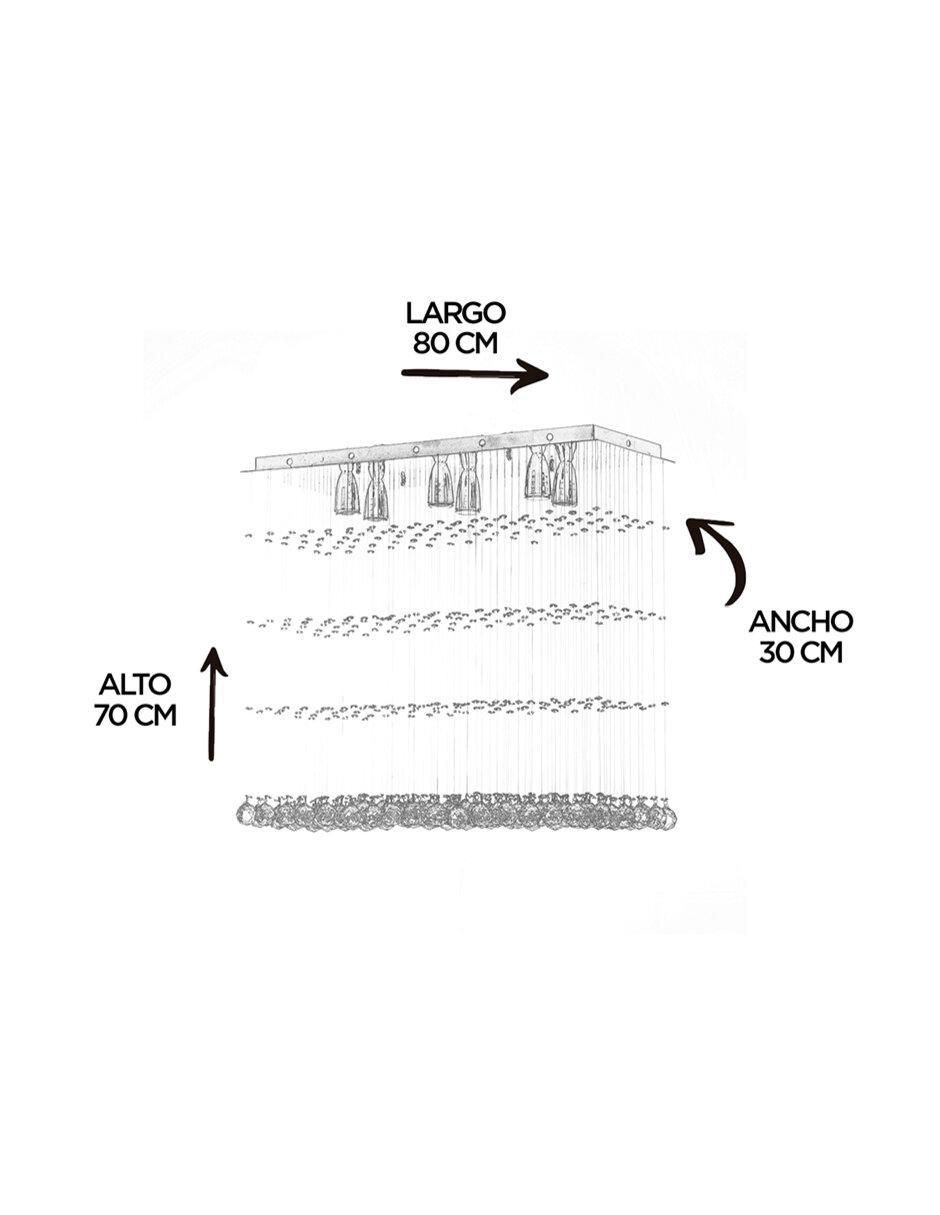 Candil Gamalux forma rectangular