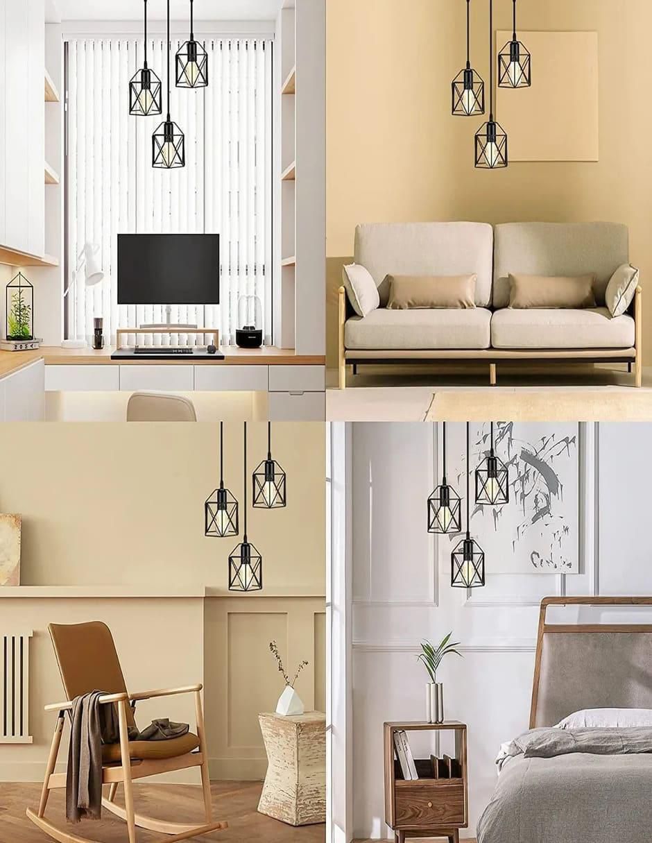Lámpara colgante Incandescente y LED 6
