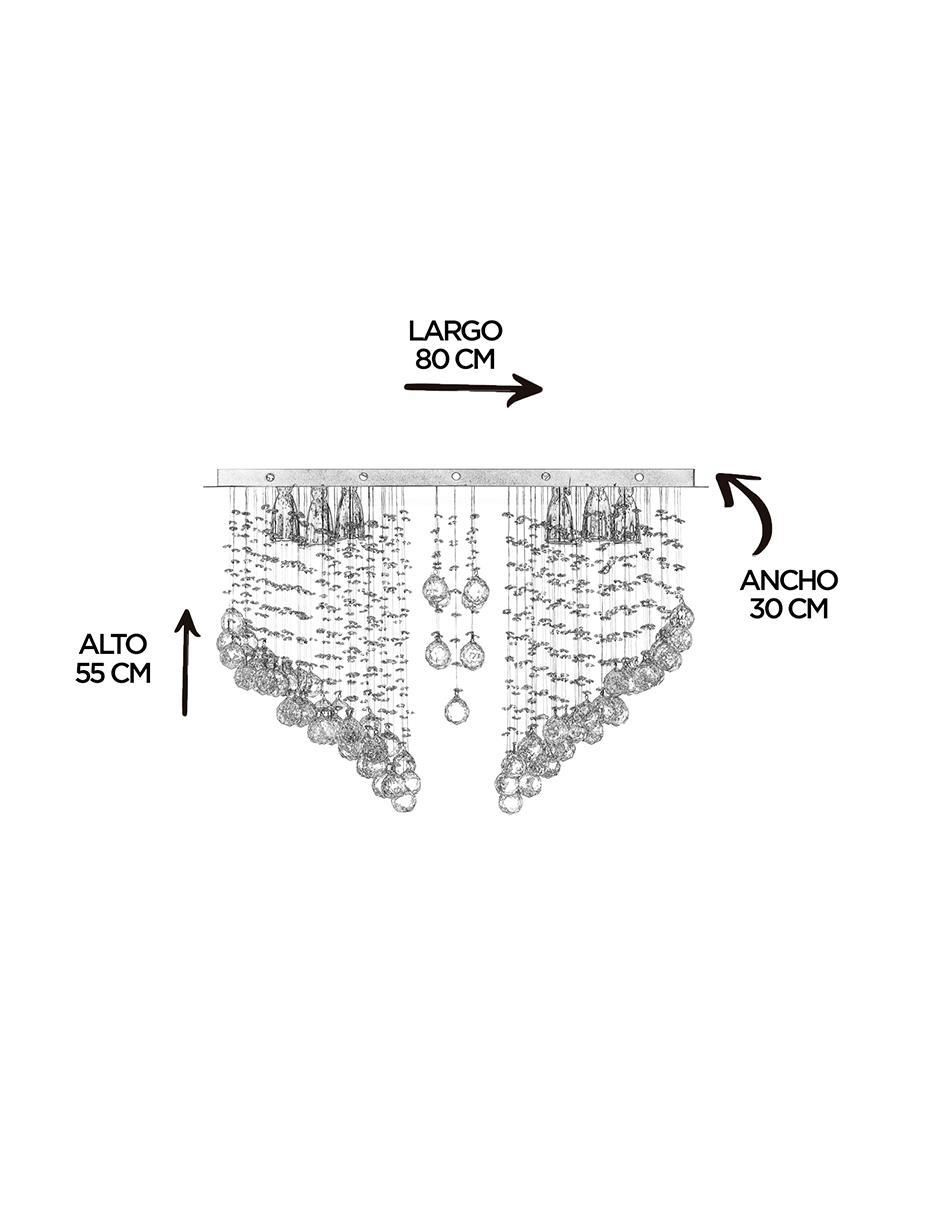 Candil Gamalux forma rectangular