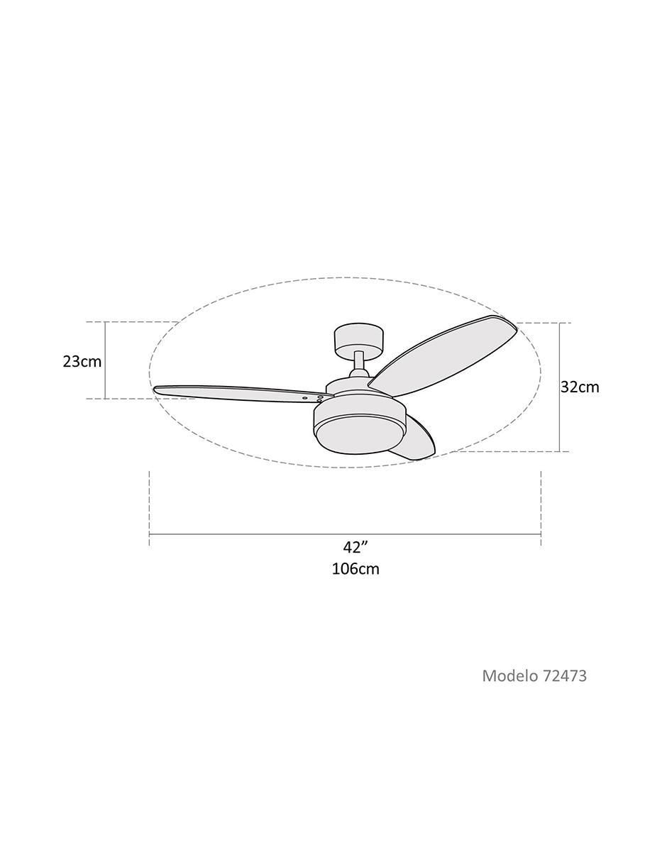 Ventilador de techo 3 velocidades 5