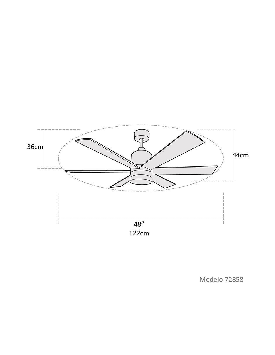 Ventilador de techo Westinghouse con control remoto 3 velocidades