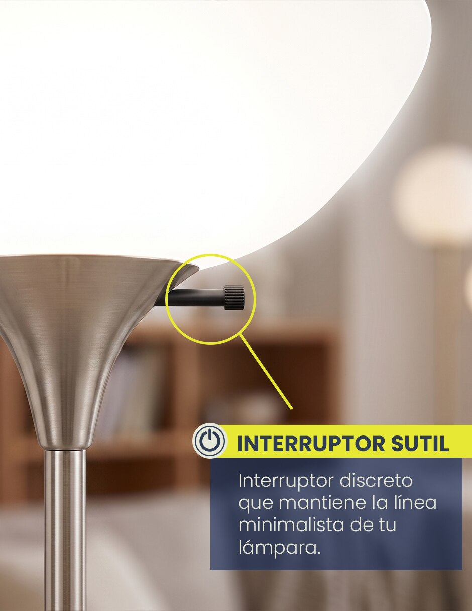 Lámpara de pie incandescente y LED Mil Luces