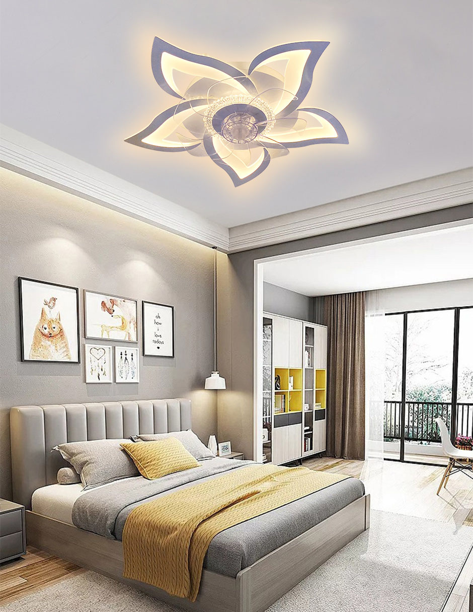 Ventilador de techo heuman brand con control remoto 6 velocidades
