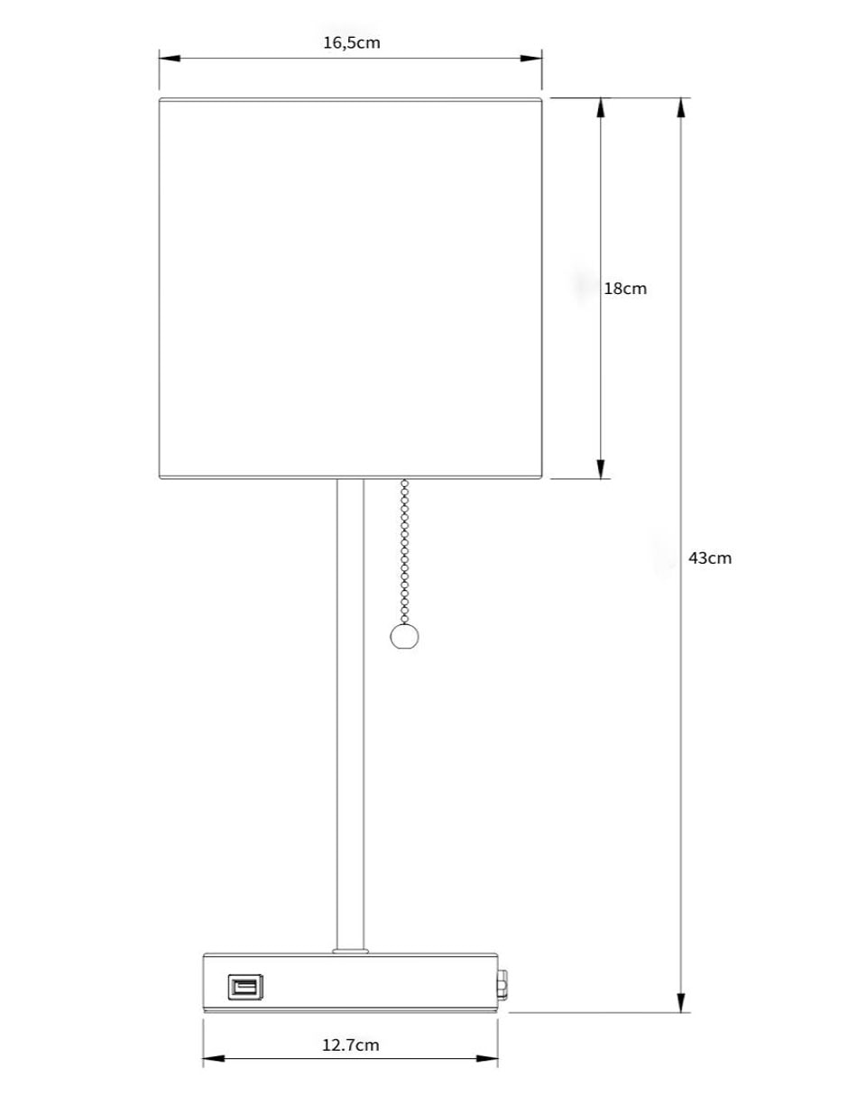 Lámpara de mesa LED Haus Creel