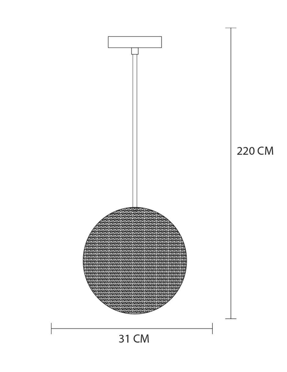 Lámpara colgante Mil Luces incandescente Kali