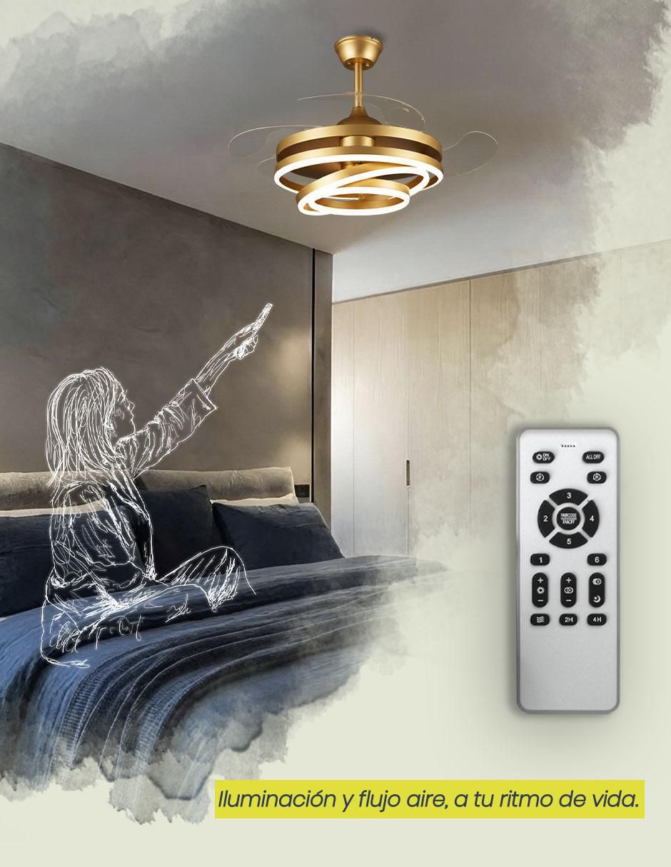 Ventilador de techo Mil Luces 6 velocidades