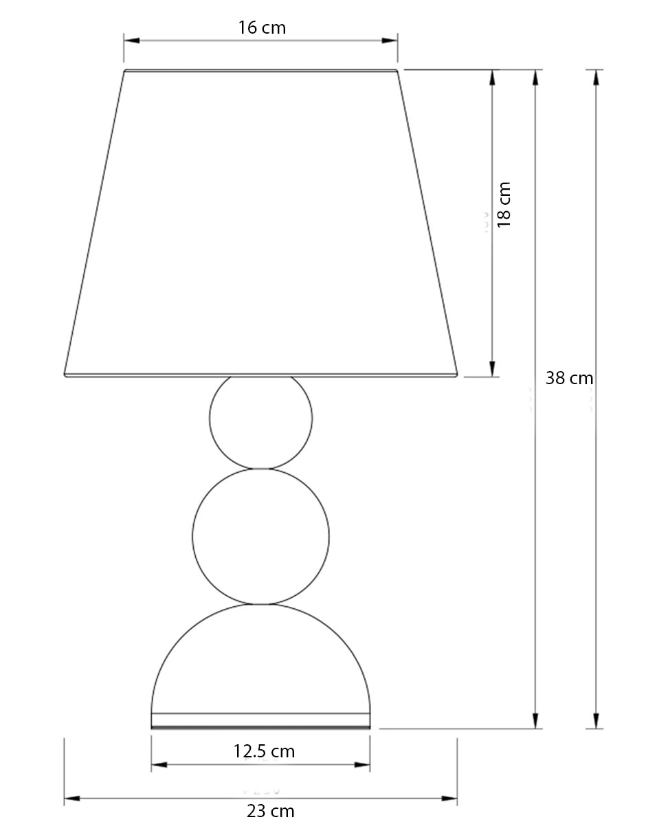 Lámpara de mesa blanca 5