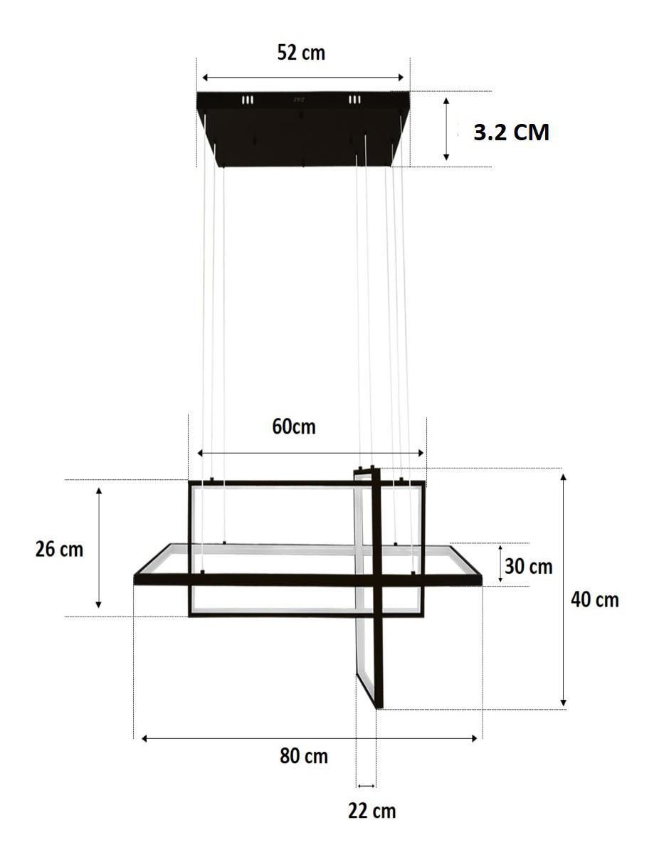 Lámpara colgante Jwj led