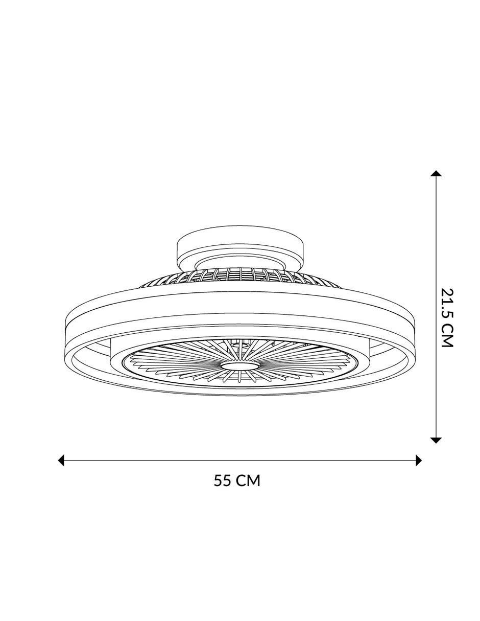 Ventilador de techo con control remoto 6 velocidades 9