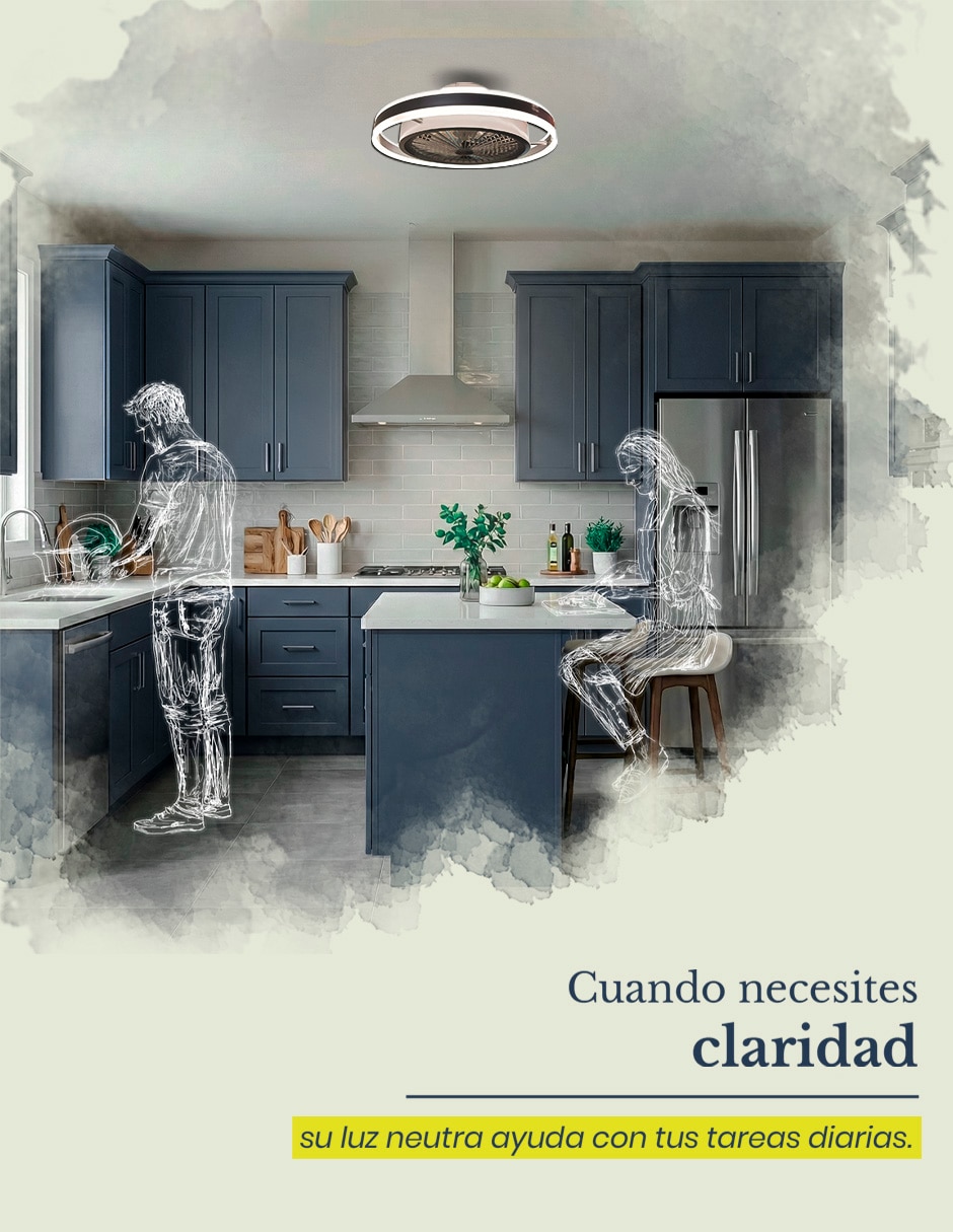 Ventilador de techo Mil Luces con control remoto 6 velocidades