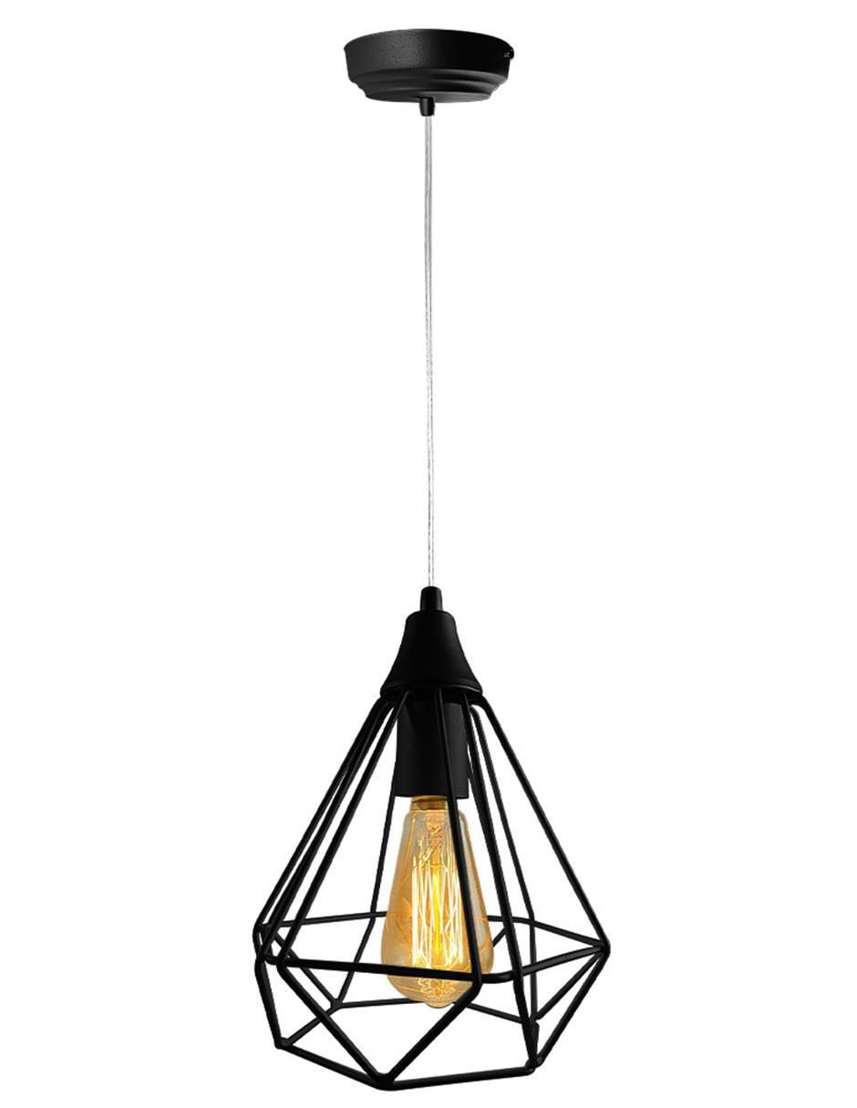 Lámpara colgante incandescente Vintage Diamante