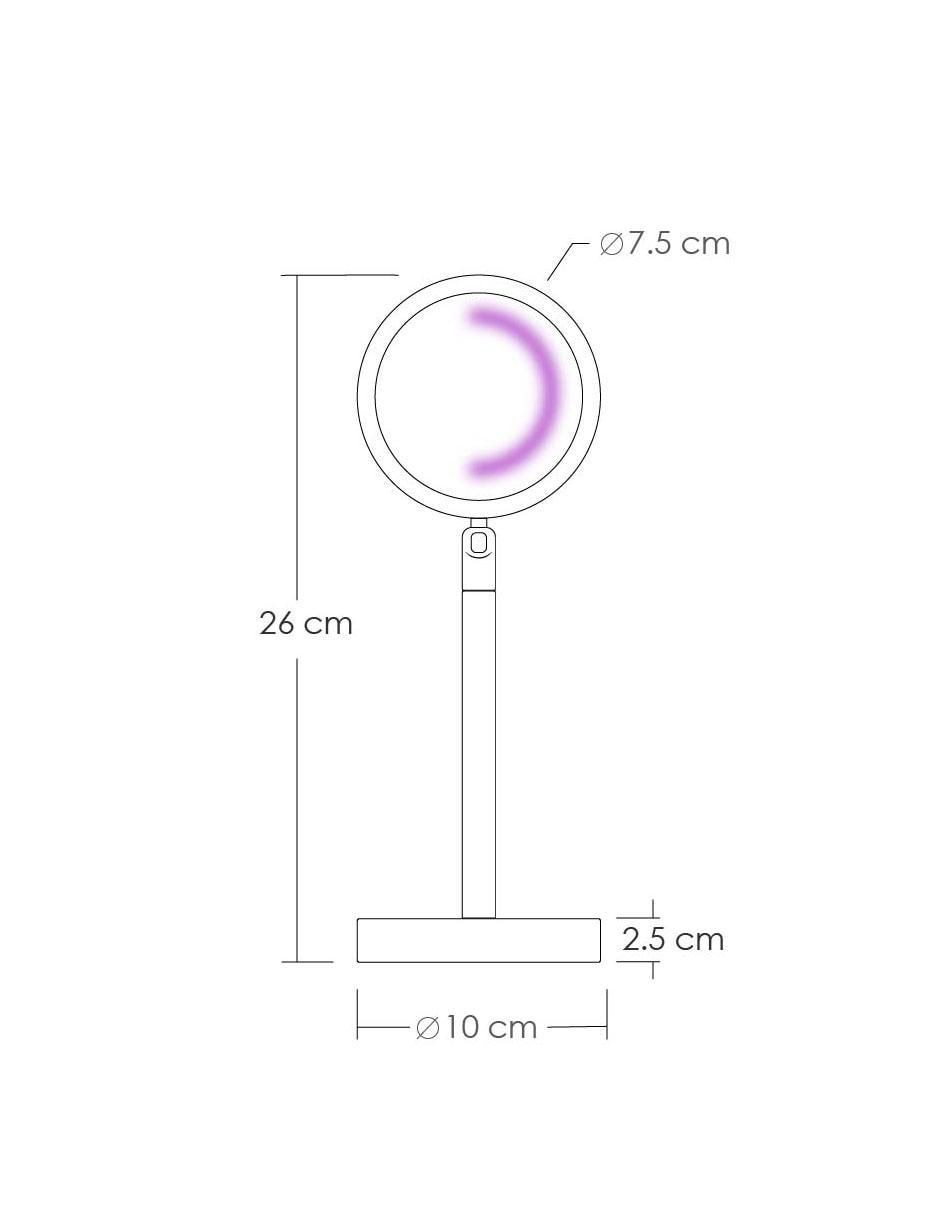 Lámpara de escritorio led Sunset 8