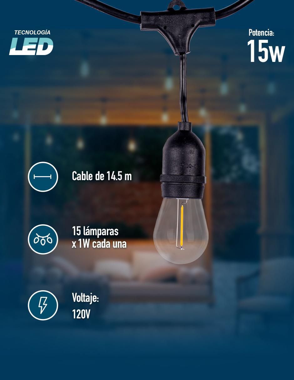 Serie de led con 15 focos 5