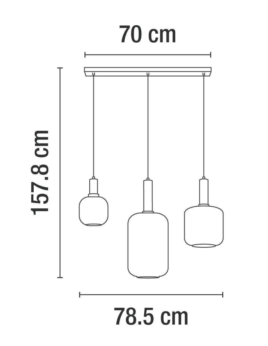 Lámpara colgante incandescente y LED 9