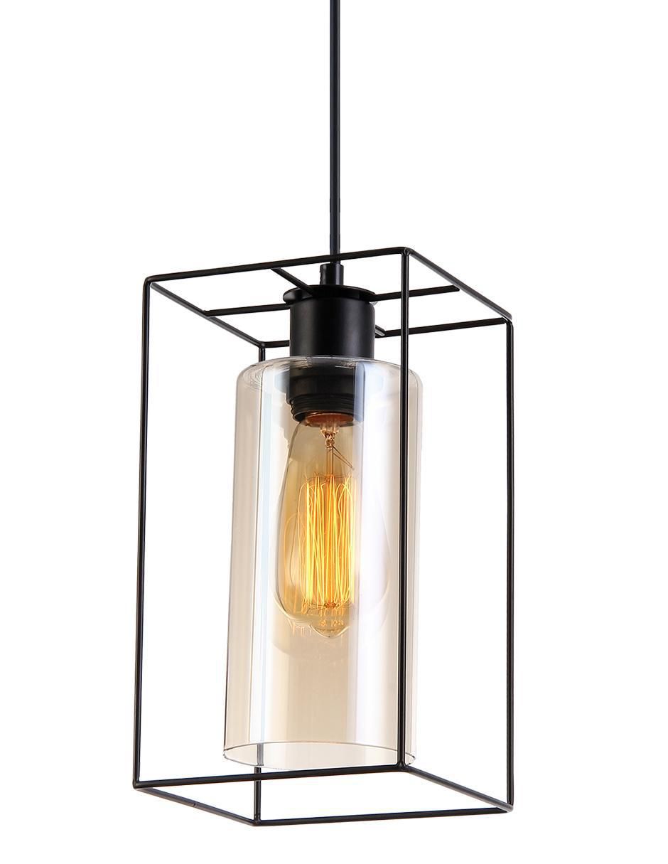 Lámpara colgante incandescente y led 6