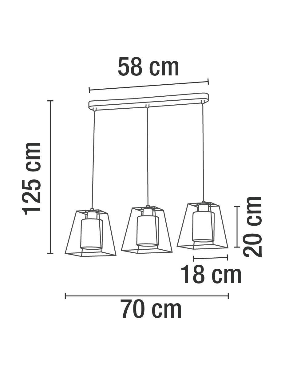 Lámpara colgante incandescente y LED 5