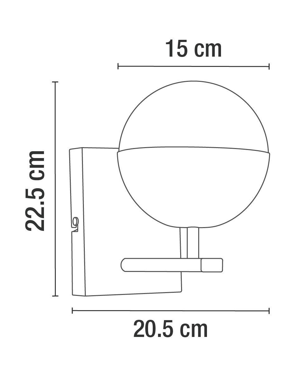 Árbotante incandescente y LED 3