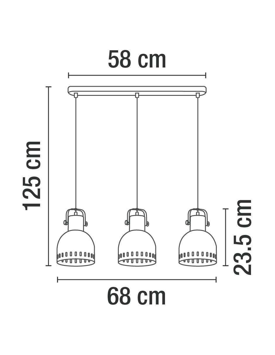 Lámpara colgante incandescente y LED 5