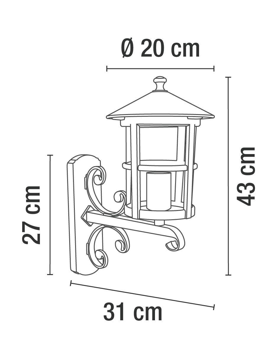Árbotante incandescente y LED 5