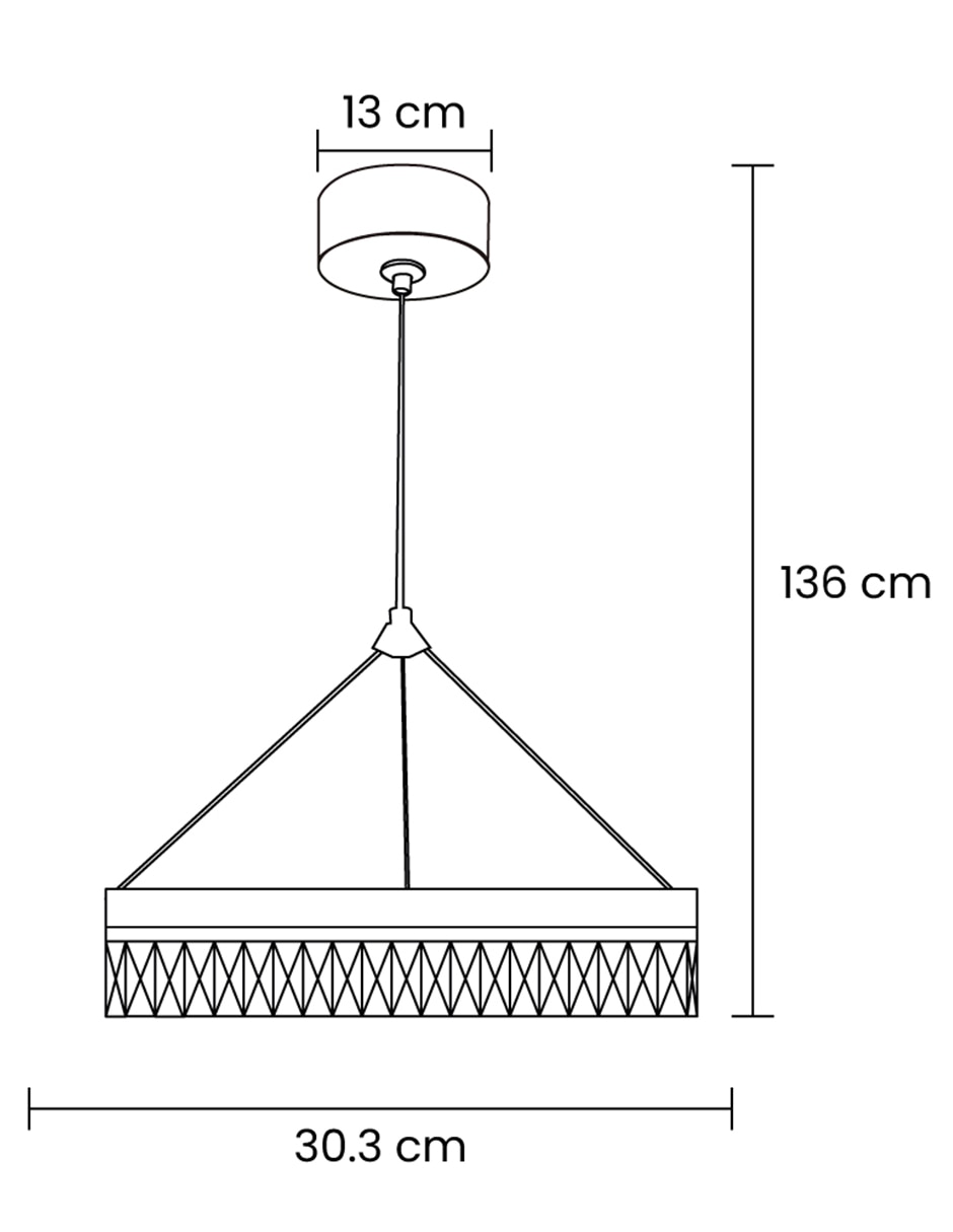 Lámpara colgante led ninfa 8
