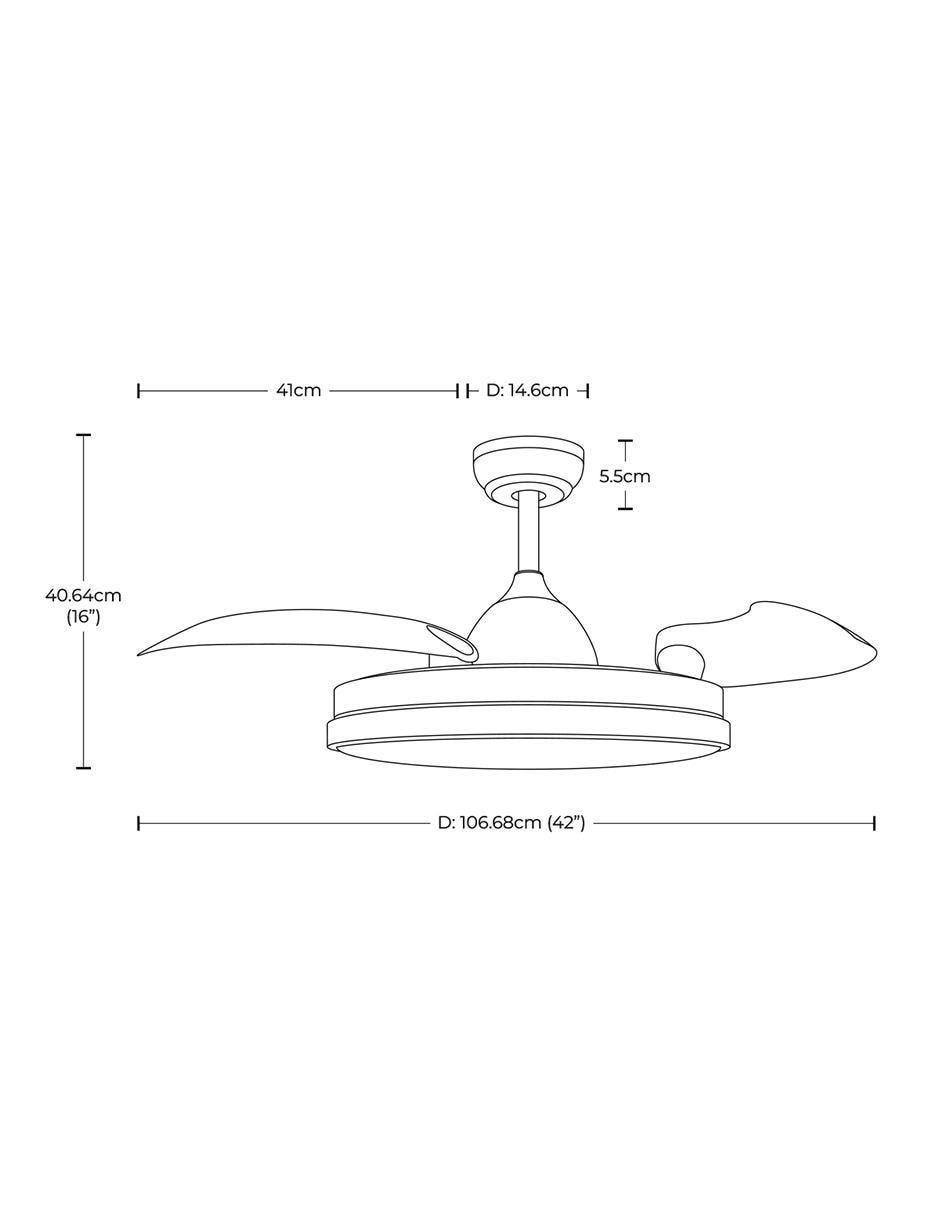 Ventilador de techo con control remoto 6 velocidades 5