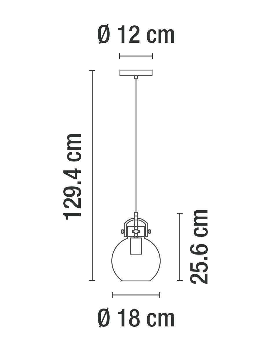 Lámpara colgante incandescente y LED 6