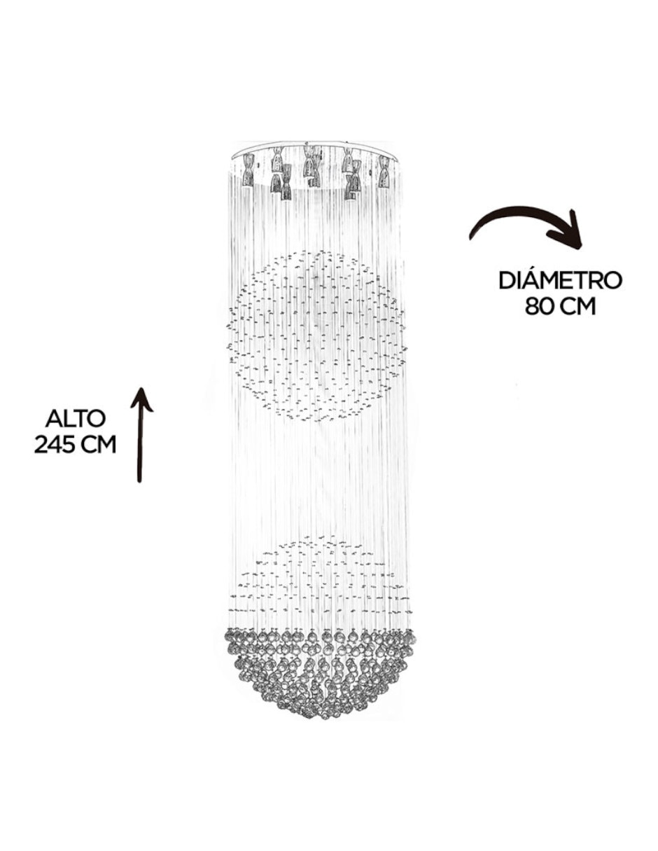 Lámpara colgante Gamalux led