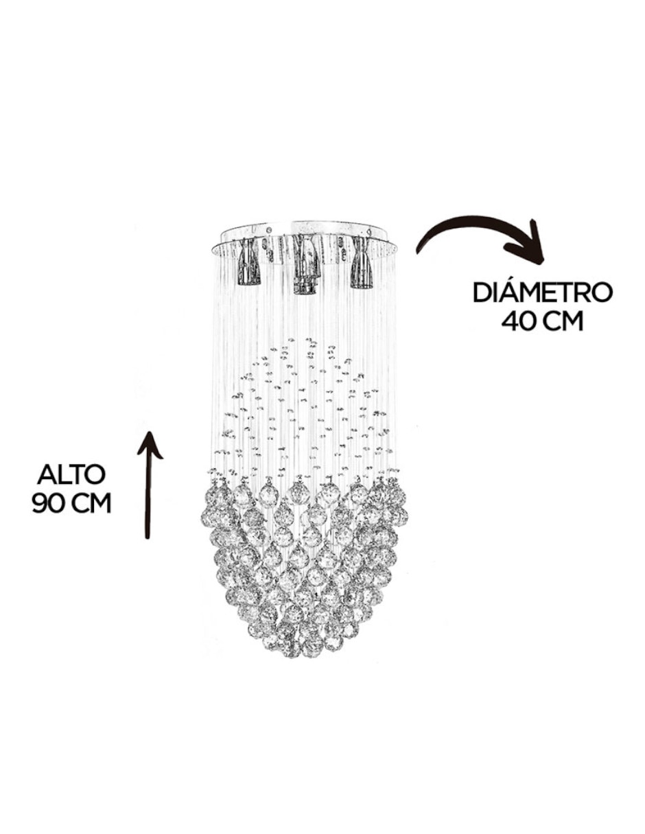 Lámpara colgante Gamalux led