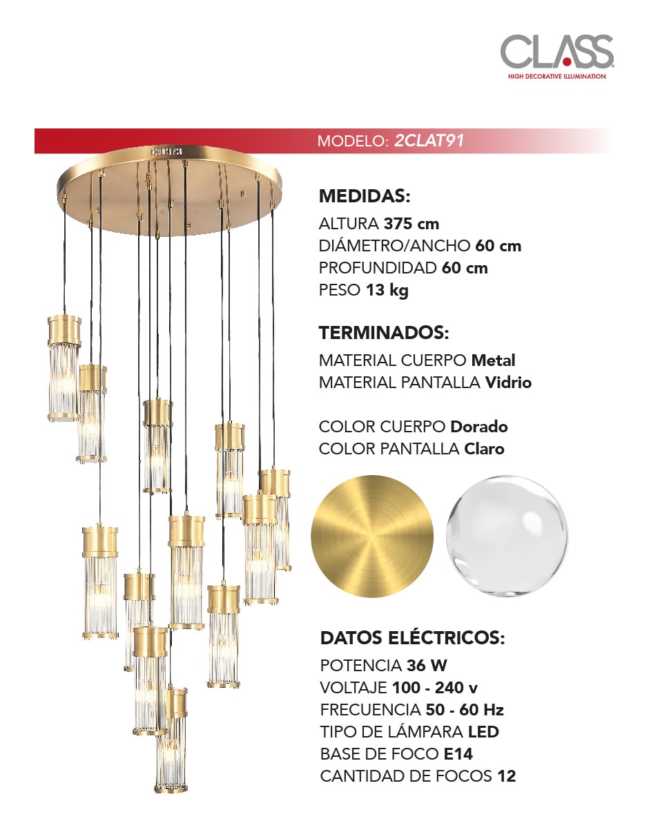 Lámpara colgante led 3