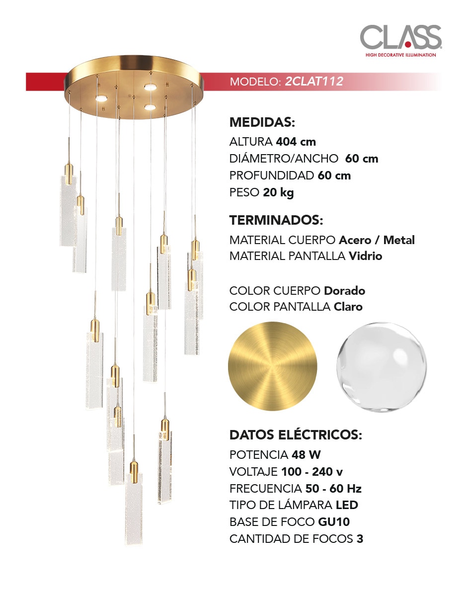 Lámpara colgante Class led