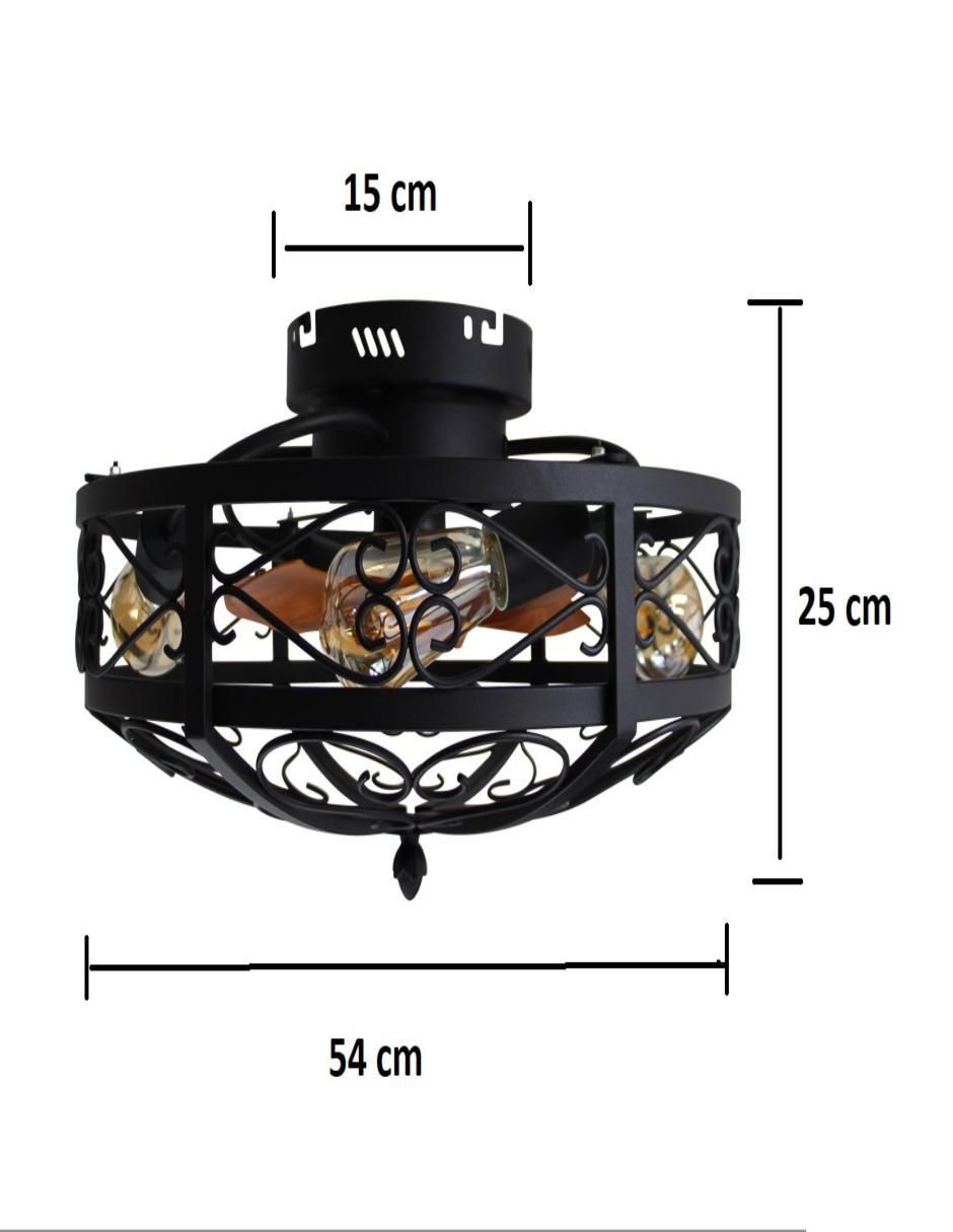 Ventilador de techo Jwj con control remoto 6 velocidades