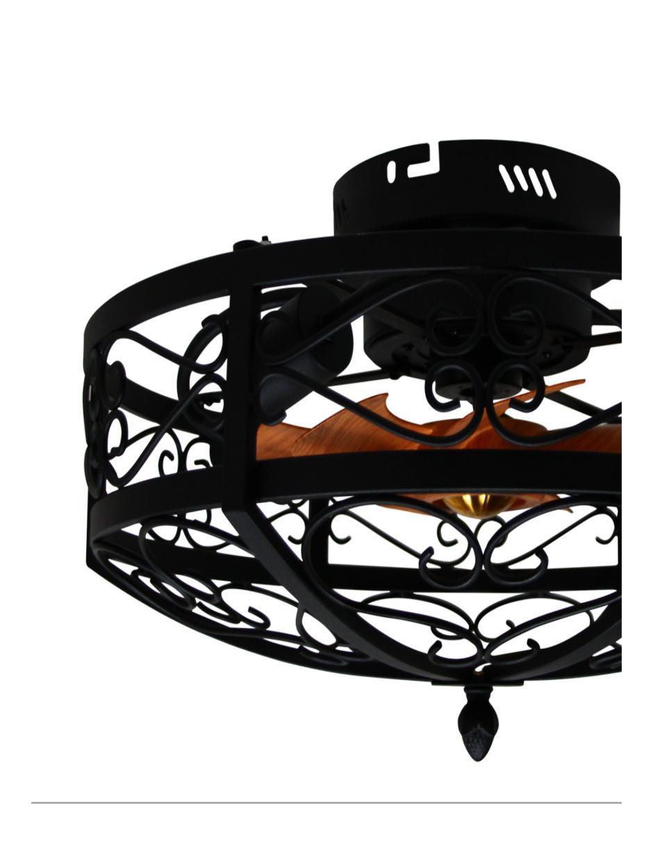 Ventilador de techo Jwj con control remoto 6 velocidades