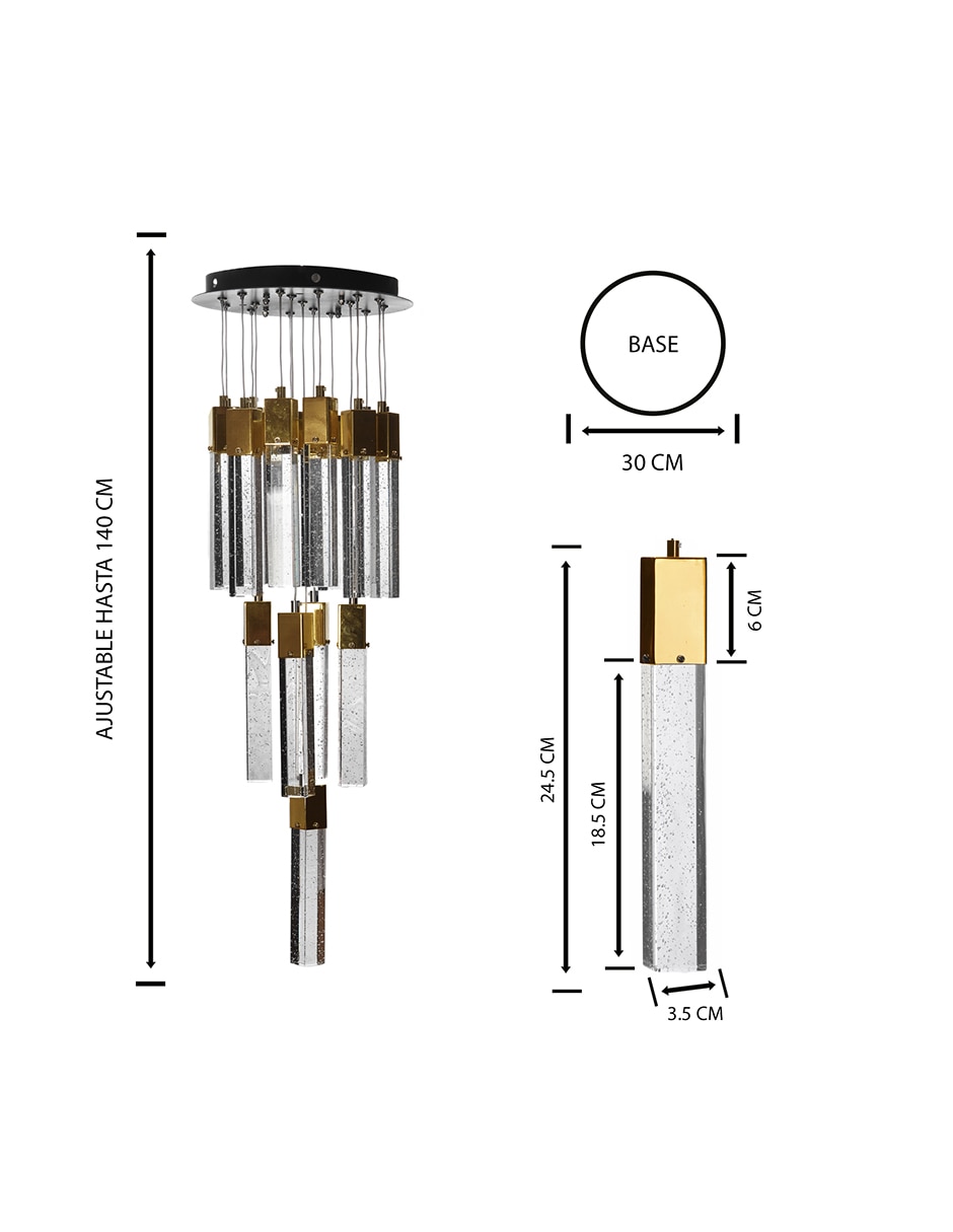 Lámpara colgante LED 9