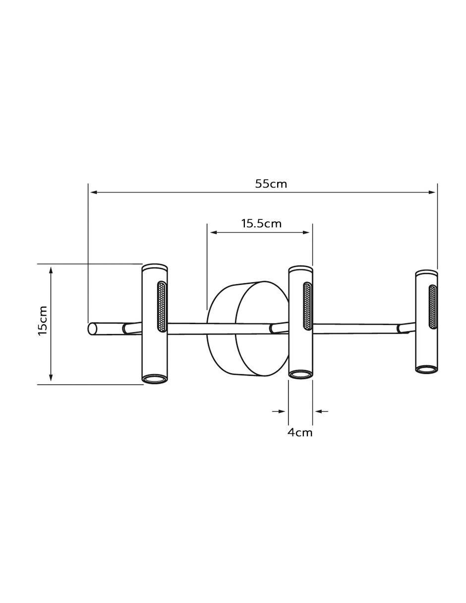 Arbotante LED Zubene IV 11