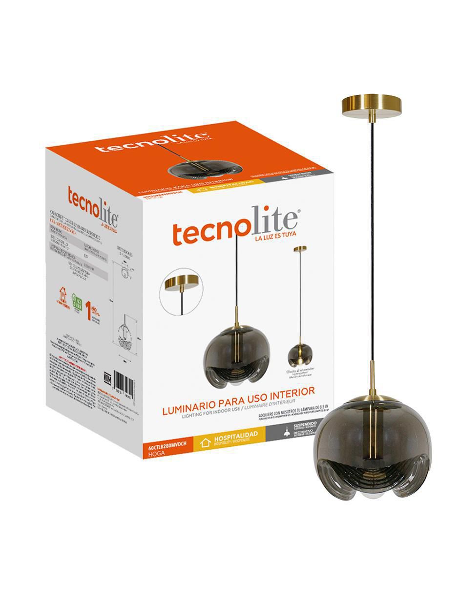 Lámpara colgante Tecnolite incandescente y led