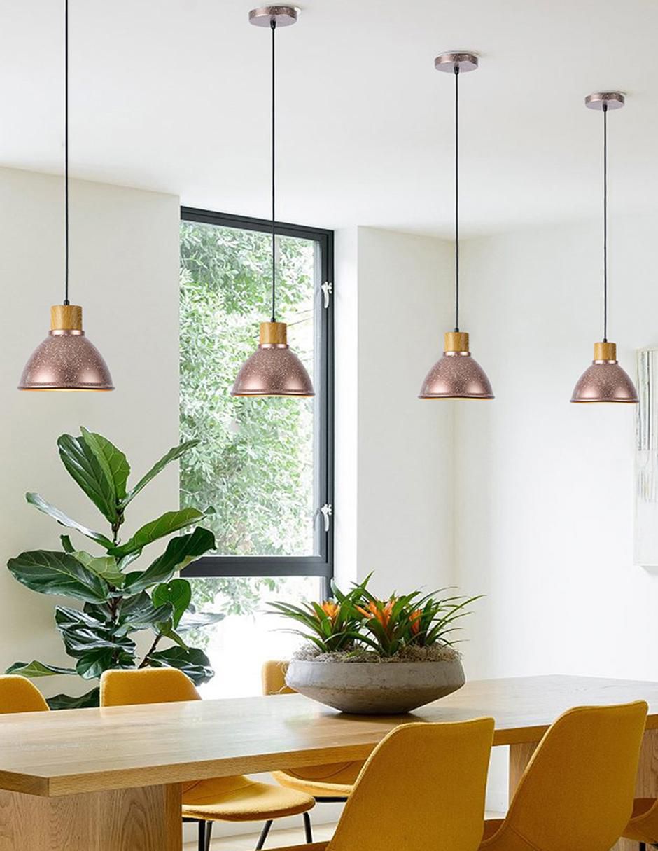 Lámpara colgante Tecnolite incandescente y led